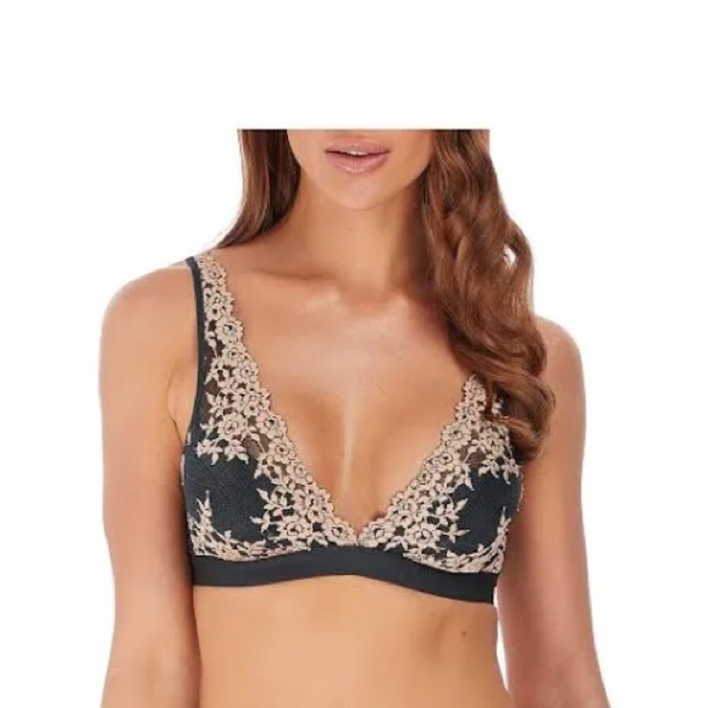 Wacoal Womens Embrace Lace Wire Free Soft-Cup Bralette